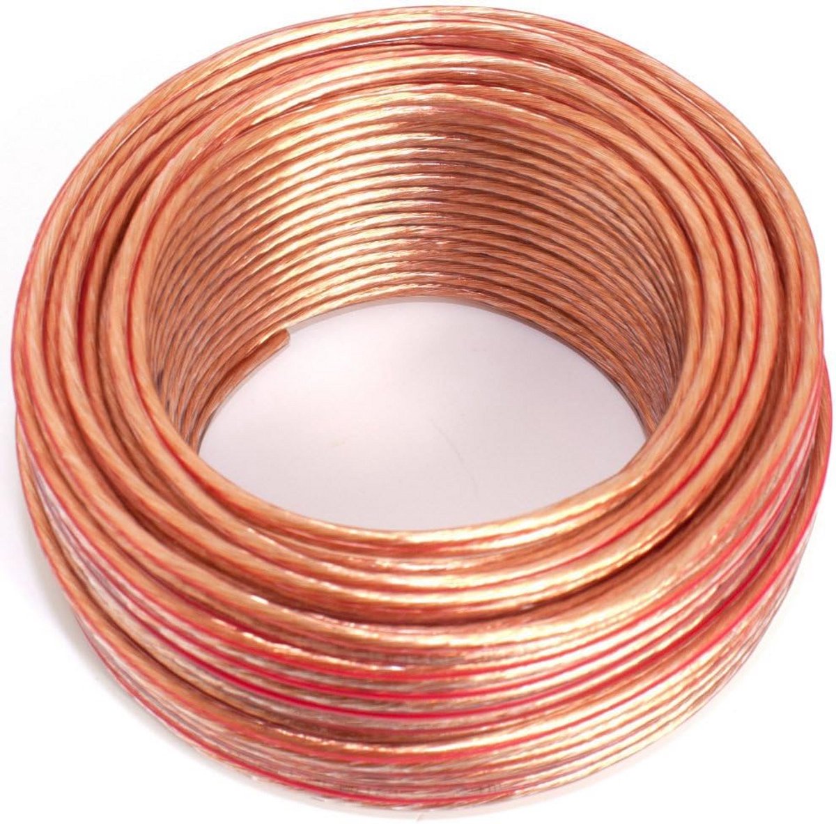 Transparante Luidsprekerkabel 2x1,50mm2 - 30 Meter Audiokabel