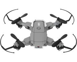 Allecta - Mini drone met 4K camera en opvouwbaar design - Zwarte quadcopter voor zweven en volgen met hoogtehoud functie - Inclusief draagtas - Eenvoudige bediening via app