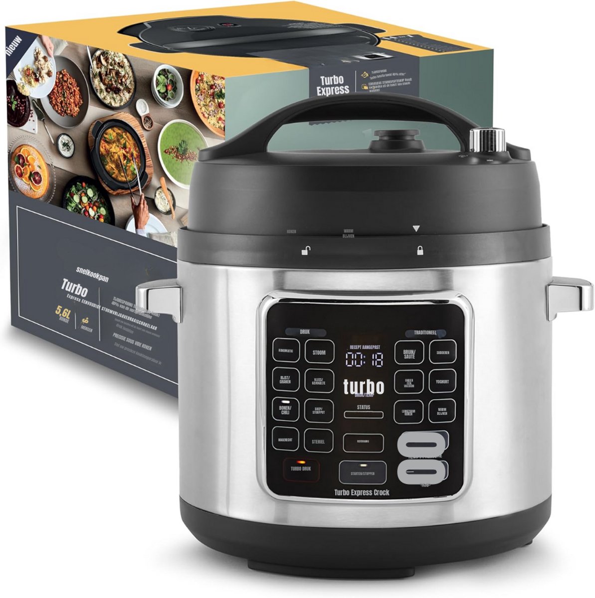 RVV® Multicooker - Multicookers - Zilver - 35cm x 31cm x 34cm