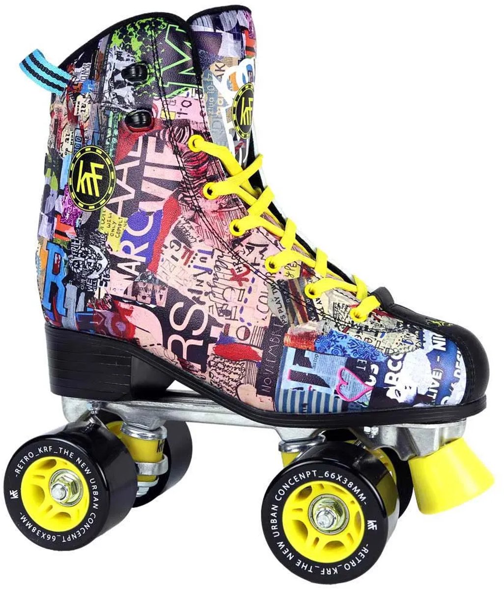 Krf Retro Fashion Art Roller Rolschaatsen Veelkleurig EU 36 Man,Vrouw Krf Retro Fashion Art Roller Rolschaatsen Veelkleurig EU 36 Man,Vrouw