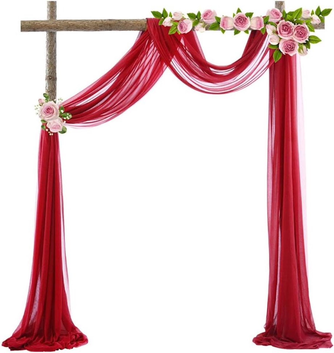 Allecta - Tule fotogordijn voor bruiloftsdecoratie en feest