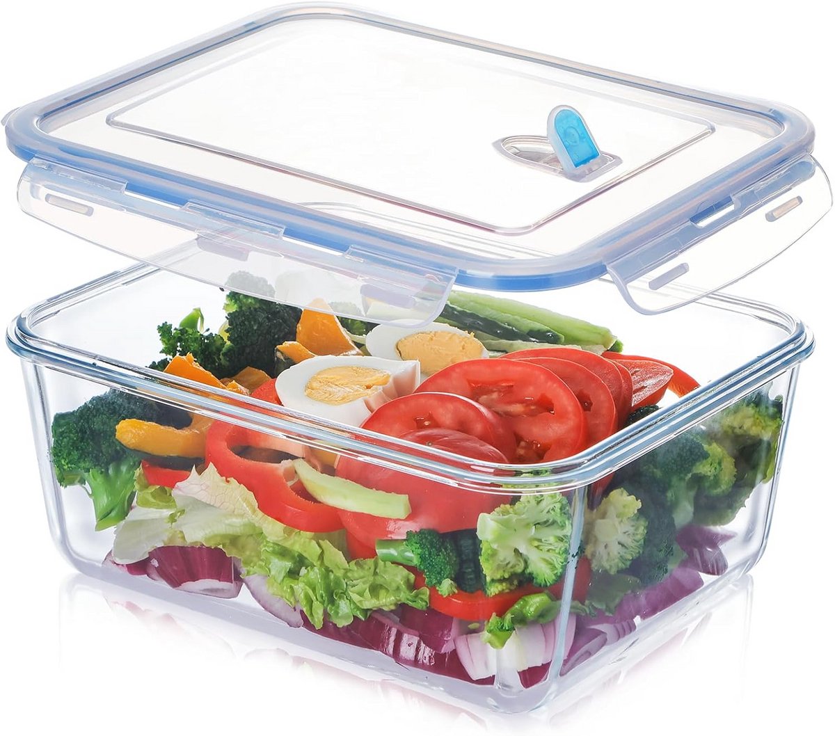 Grote glazen voedselopslagcontainers 3,3L - BPA-vrij en perfect voor maaltijdbereiding