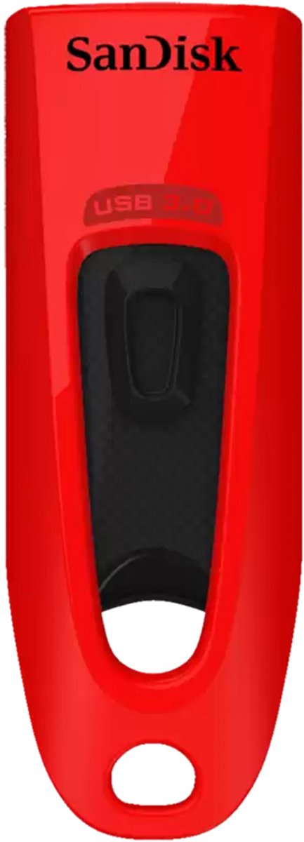 SanDisk USB Ultra 64GB USB Flash Drive - Rood - 130MB/s read - USB 3.0