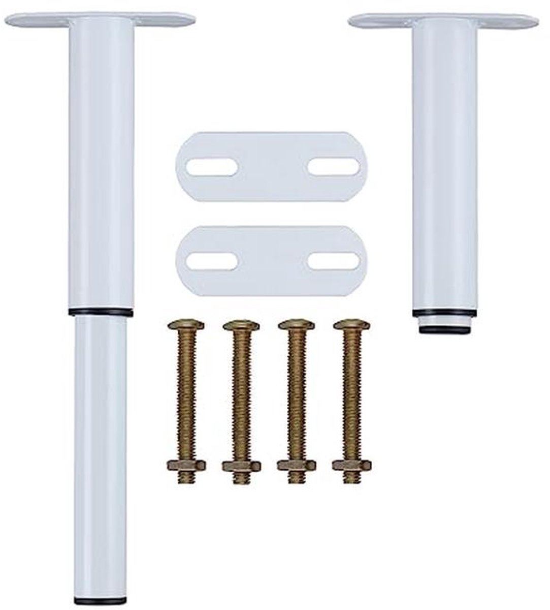 Verstelbare Meubelpoten Set van 2 - Hoogte 18-33 cm, Roestvrij Staal voor DIY Meubeldesign