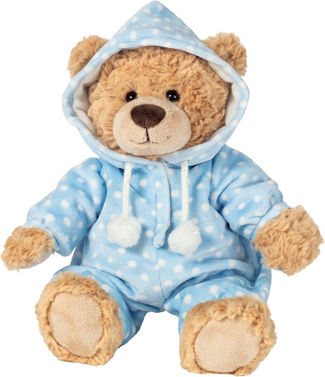 Blauwe Teddybeer 30 cm - Knuffeldier in Pyjama