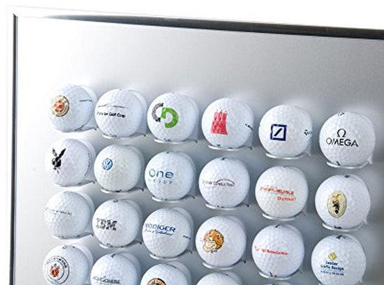 Golfballenrek - Vitrine Display - Golfballen Tonen - Handgemaakt in Duitsland - 36 Golfballen - Aluminium — afbeelding 3