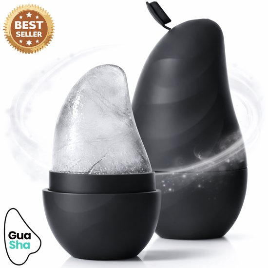 BvH™ Unieke IJsroller - 250ML - Zwart - Skincare - Gua Sha - IJsroller Gezicht - Ice Roller - Gezichtsmasker - Spa - Derma