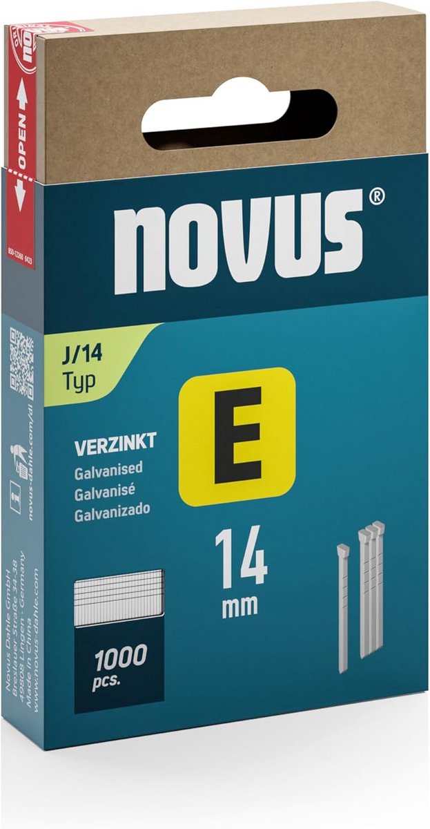 Handtacker Voor Bijna Elk Project - E Nageltype J, Grijs, 14 mm