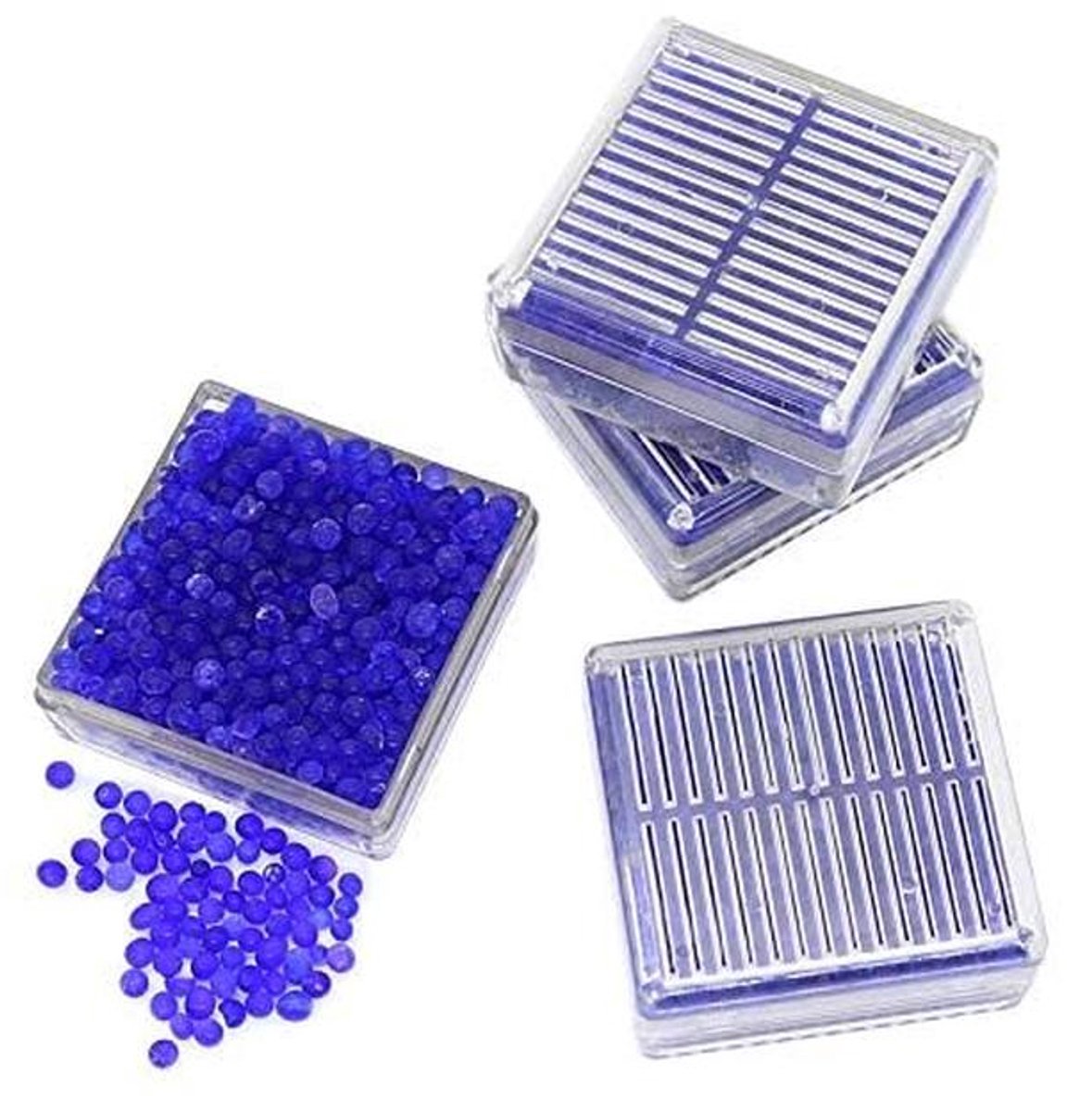 Herbruikbare Silicagel Droogmiddelen - 4 Stuks Blauw - Vochtvanger voor Onderhoud