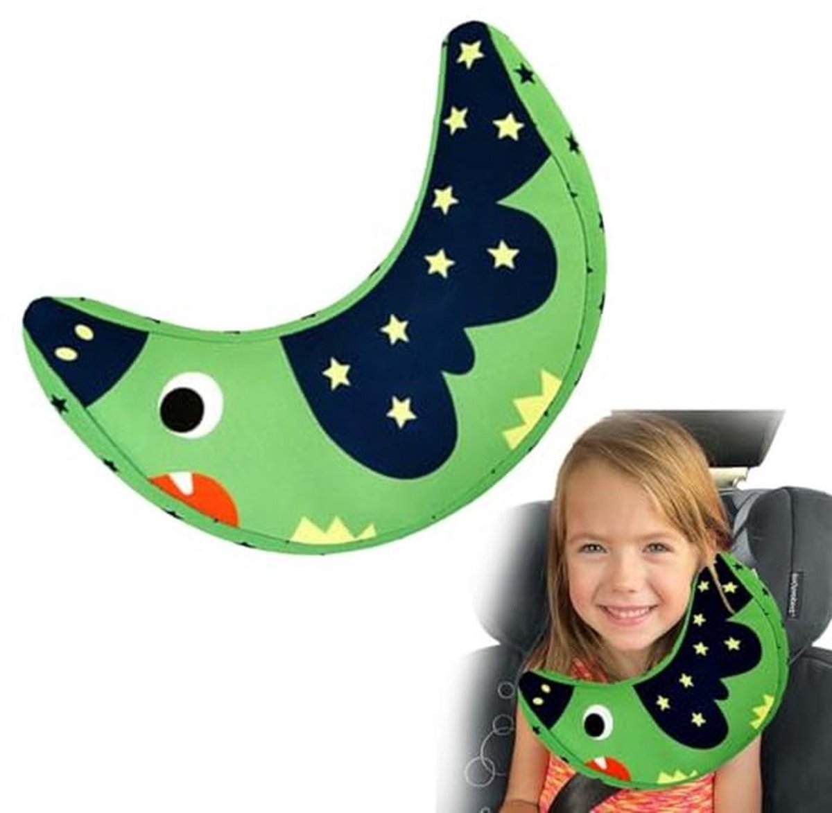 Gordelkussen voor Kinderen - Comfortabel Autoslaapkussen en Veiligheidsgordel Accessoire