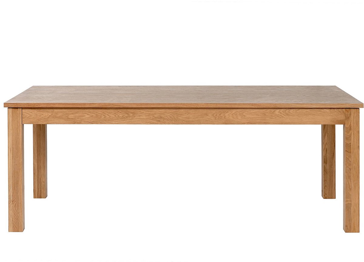 Vente-unique Uitschuifbare eettafel voor 8 tot 12 personen met eiken fineer - Naturel - FOMIREL Natuurlijk licht