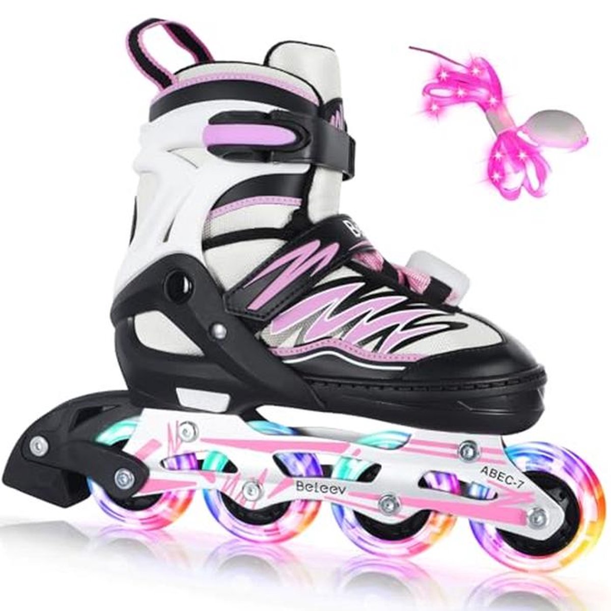 Inline Schaatsen voor Kinderen met Verstelbare Maten en Lichtgevende LED-Wielen