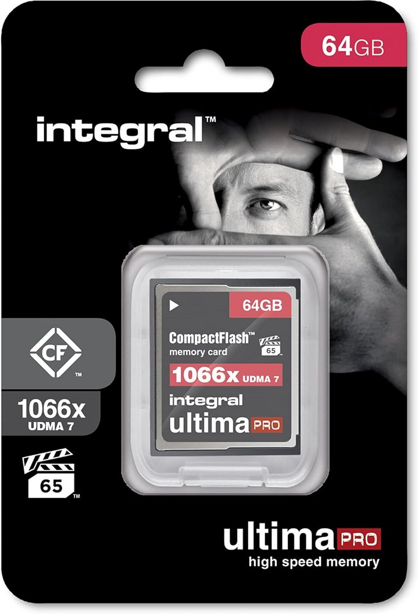 Compacte 64 GB Geheugenkaart UDMA-7 1066x - Professionele High-Speed Kaart met 160 MB/s Leessnelheid