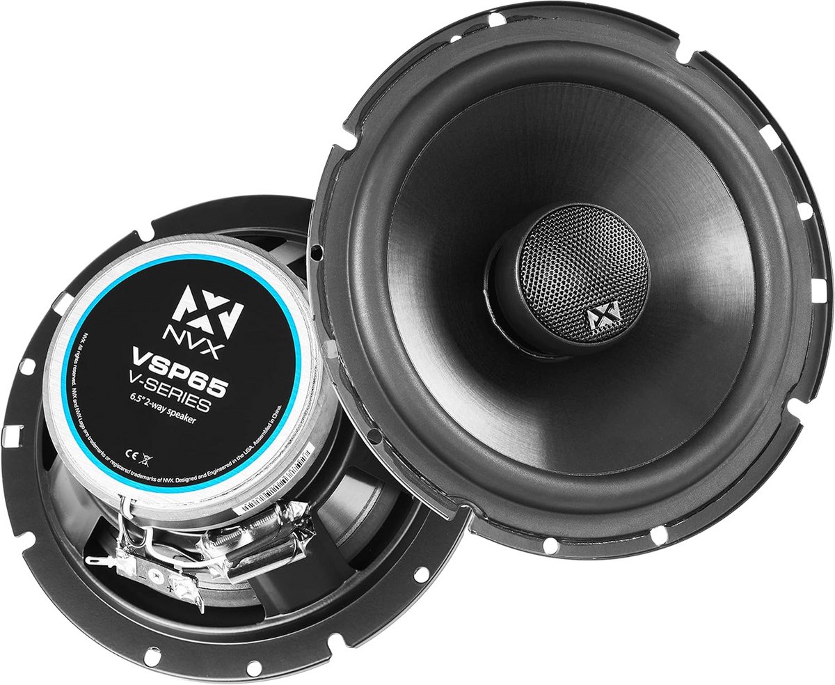 Professionele 6 1/2" Coaxiale Auto Luidsprekers met 100 Watt RMS - Set van 2