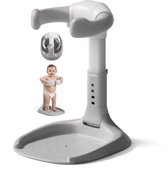 Vulpes Goods® Babycare - Baby Douche Standaard - Verstelbare & Opvouwbare Babybad Stand - Baby Badzitje - Baby Bad Steun - Anti-slip & Anti-knel - met Douchekophouder - Geschikt voor 6-36 Maanden - BPA vrij