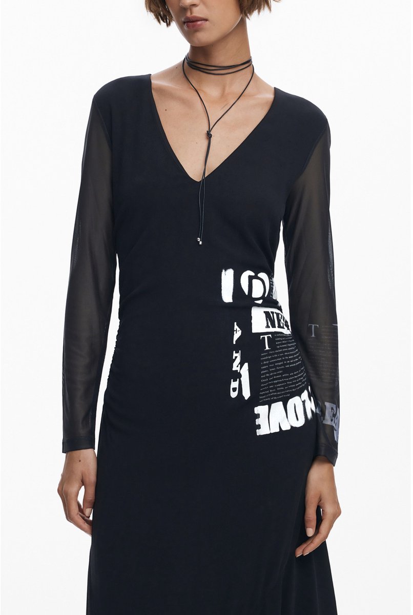 Desigual Jurk in Zwart