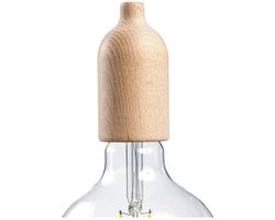 Creative Cables Houten E27 Lampenhouderset Met Verborgen Kabelklem Goud