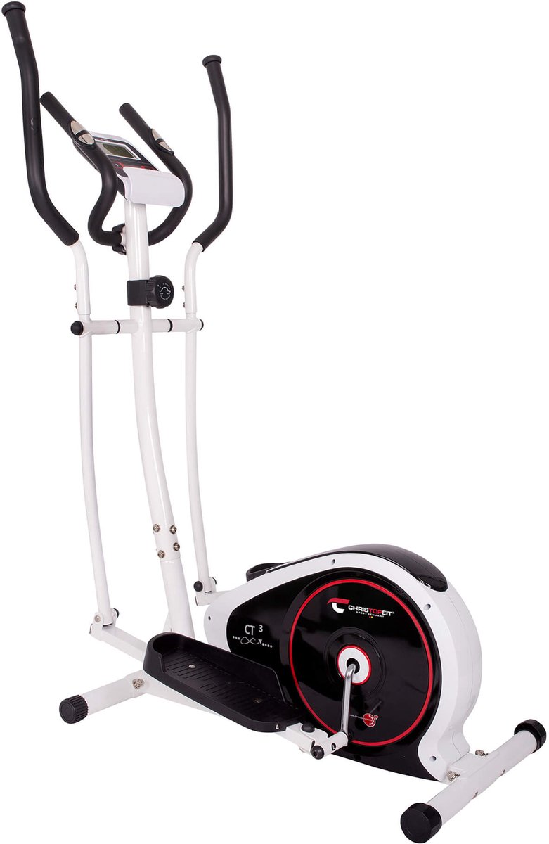Bol.com Crosstrainer voor thuis CT 3 - stille elliptische trainer - 8 weerstandsniveaus, hartslagmeters op de handgrepen, magnet... aanbieding