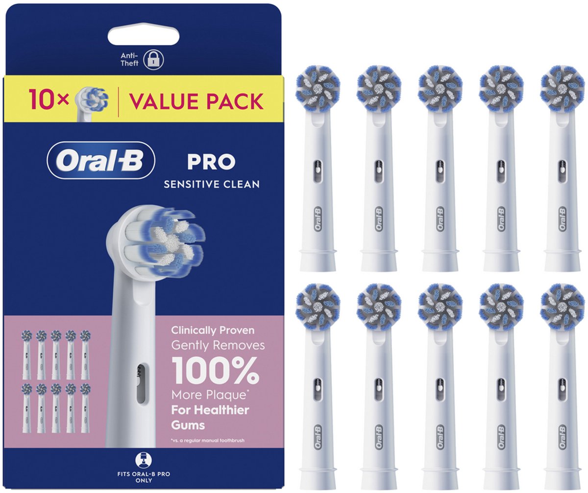 Oral-B Pro Sensitive Clean Opzetborstels - 10 Stuks