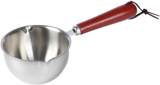 Melkpan roestvrij staal 150 ml - Antiaanbaklaag hittebestendig - Klein sauspan melk of gravy