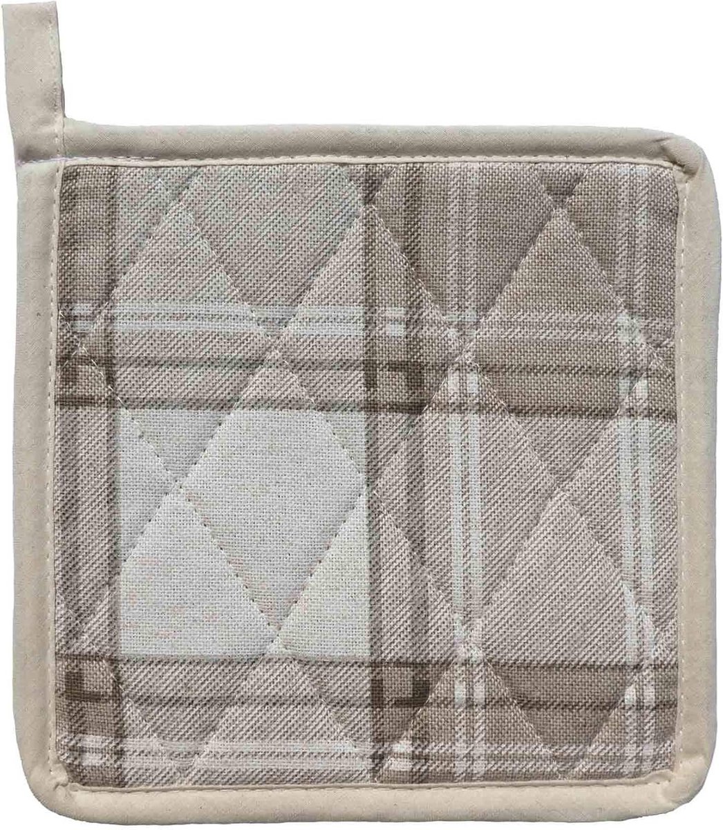 Gewatteerde Pannenlap Schots Ruitmotief Katoen 18x18 cm