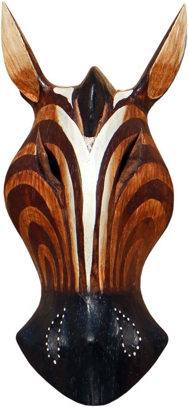 20 cm handgemaakt houten masker van Bali – Afrikaanse stijl