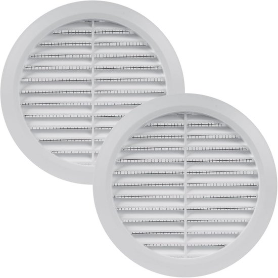 Vent Systems 2 stuks ventilatierooster rond 125 mm wit | bol