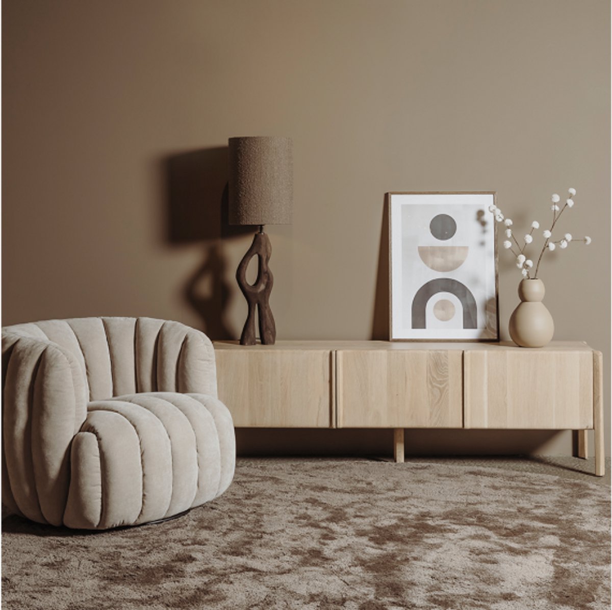 Tower Living Amalfi TV-meubel eiken white wash 180 cm