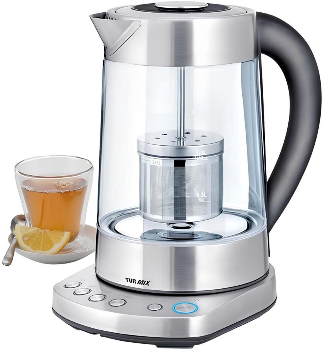 Turmix CX 120, Zilver, Transparant, 1,5 l, 2 kg, 2400 W, 220 x 200 x 265 mm