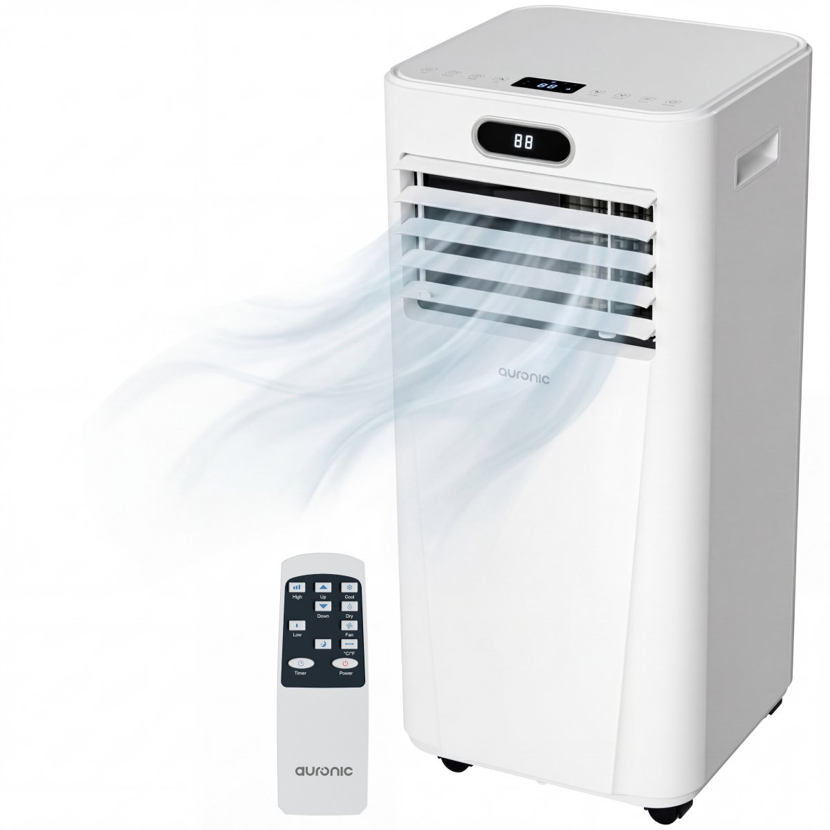 Auronic Mobiele Airco - 7.000 BTU - 3-in-1 - Airconditioning met 2 Raamafdichtingskits - Ventilator - Ontvochtiger - tot 20 m² koelen