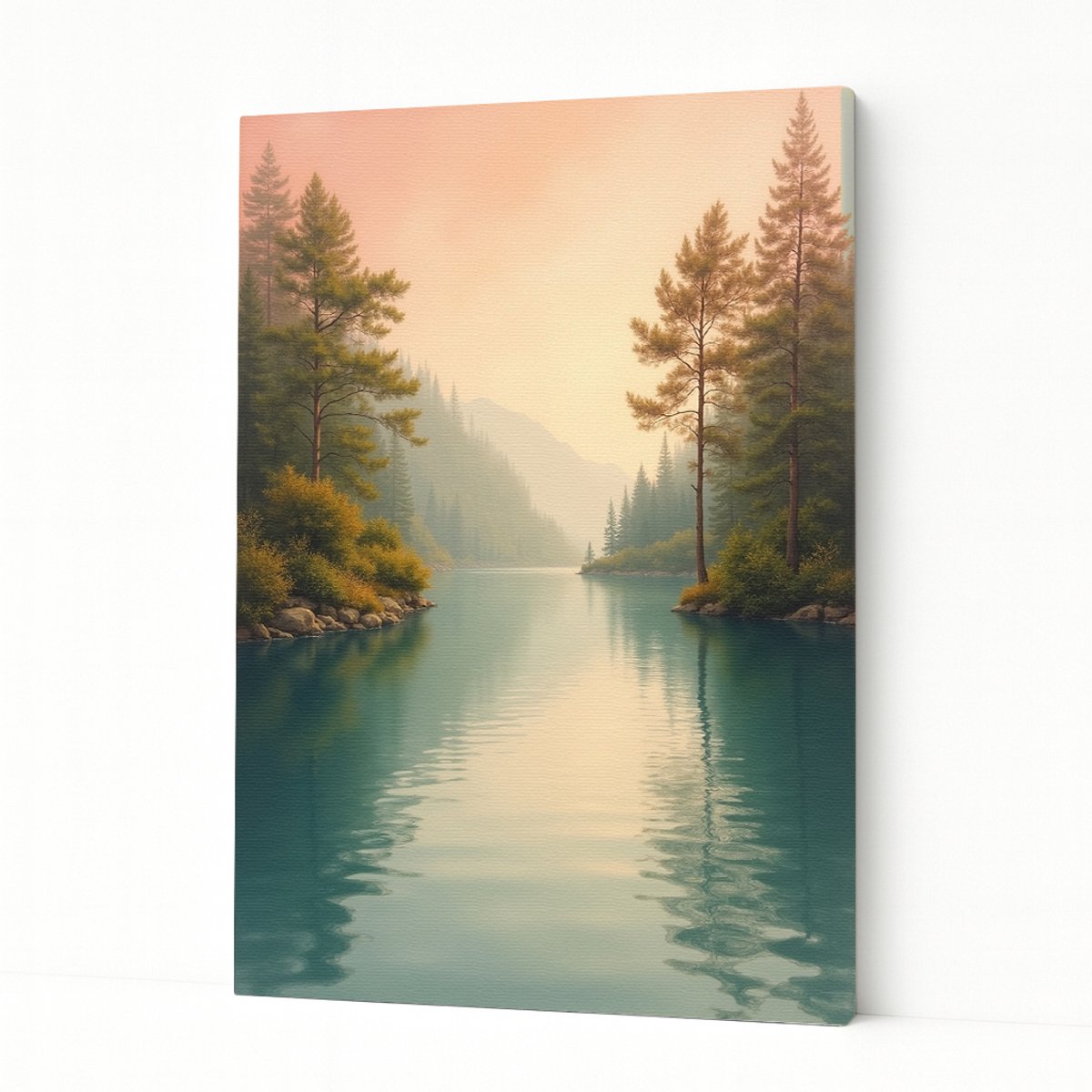 Stil bergmeer wanddecoratie kunstobject