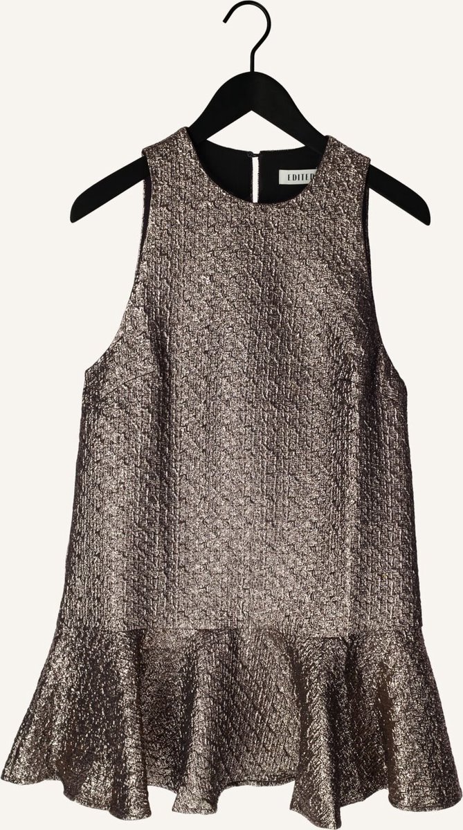 EDITED Zainab Dress Dames - Jurk - Brons - Maat 34