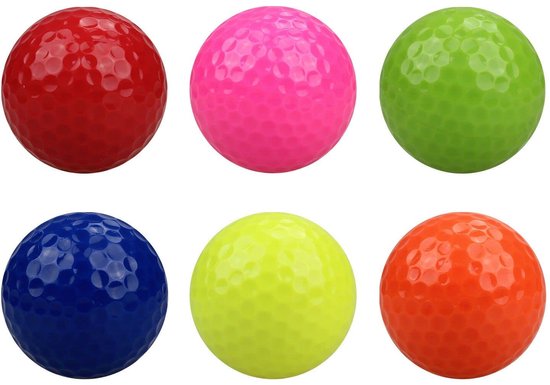 IMPERATORIS® Golf Oefenballen - Airflow Ballen - Geperforeerde Plastic Ballen - Voor Training in Tuin en Binnen - Lichtgewicht - Set van 8 - Rood, roze, donkerblauw, lichtblauw, groen, geel, oranje, paars van IMPERATORIS — afbeelding 2