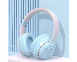 Draadloze Bluetooth-koptelefoon voor kinderen, met microfoon, stereogeluid, opvouwbaar en verstelbaar, geschikt voor kinderen en volwassenen, ideaal voor scholen.