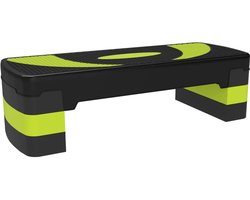 Fitness Step - Stepper - Aerobic Step - Stepbank - In Hoogte Verstelbaar 10‑20 cm - Antislip - Stepper Fitness - Fitnessstep - voor Thuis of op Kantoor - voor Revalidatie en Krachttraining - Groen