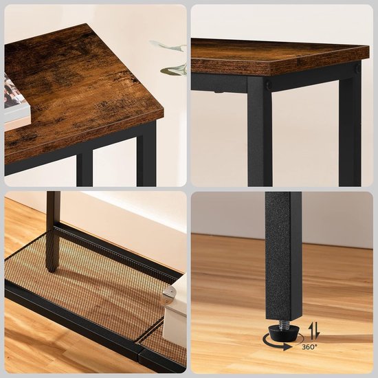 HOOBRO Consoletafel, smalle bijzettafel met 2 stoffen lades, 75 cm HOOBRO Consoletafel, smalle bijzettafel met 2 stoffen lades, 75 cm