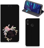 Huawei Y7 hoesje Y7 Pro (2019) Magnet Case Boho Text