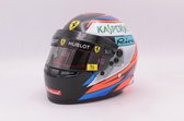 The 1:2 Replica Helmet of Kimi Raikkonen of the 2018 season.

The manufacturer of the helmet is Bell Helmets.