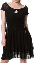 Banned Korte jurk -L- PITCH BLACK Zwart