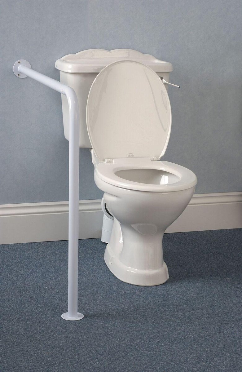 Vaste steun voor het toilet met vloer/muurbevestiging- Default