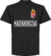 Hongarije Keeper Team T-Shirt - Zwart - XS