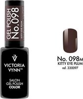 Gellak Victoria Vynn™ Gel Nagellak - Salon Gel Polish Color 098 - 8 ml. - Kitty Eye Plum OP=OP