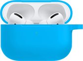 Hoes voor Apple AirPods Pro Hoesje Siliconen Case - Licht Blauw