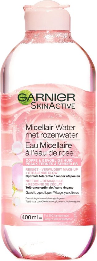 Garnier Skinactive Micellair Reinigingswater Met Rozenwater - 3 x 400 ml -  Micellair... | bol.com