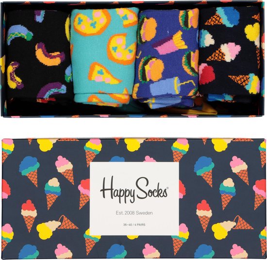 Happy Socks sokken Junk Food Gift Box Unisex Maat 4146