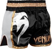 Venum Giant Muay Thai short - Zwart/Wit/Goud - L