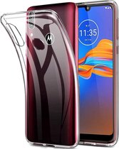 Hoesje geschikt voor Motorola Moto E6 Plus TPU Hoesje Back Case - Transparant