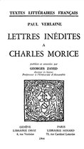 Textes littéraires français - Lettres inédites à Charles Morice