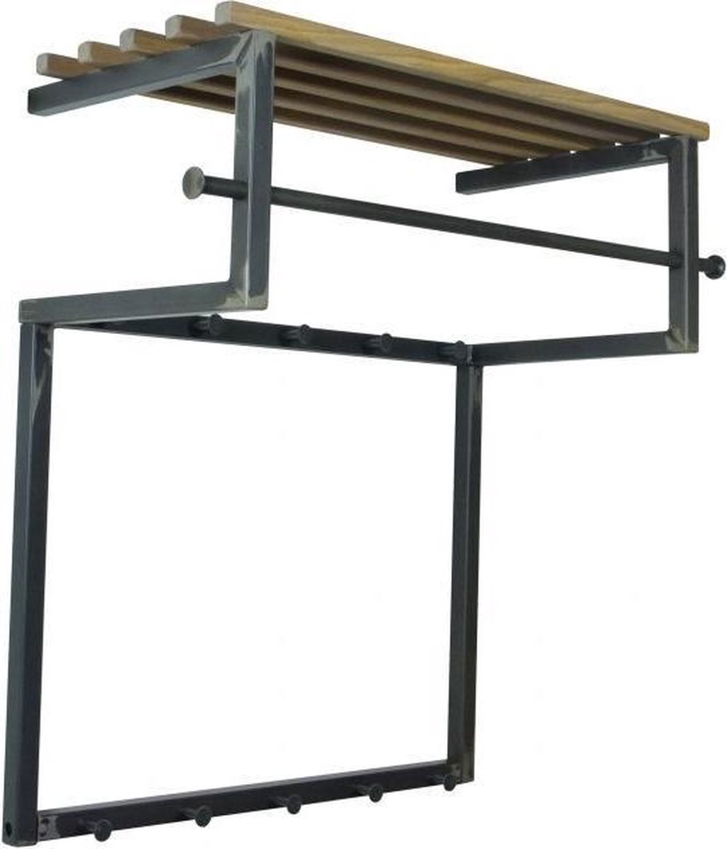 Onhandig Categorie Joseph Banks Spinder Design Rizzoli - Wandkapstok - 75x34x76 cm - Blacksmith/Eiken |  bol.com
