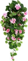 Hanggeranium roze kunstplant 90cm